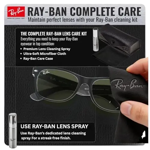 Ray-Ban RB2132 NEW WAYFARER COLOR MIX Square Shaped Sunglasses for Men & Women with Official RAYBAN Eyewear Kit - 6
