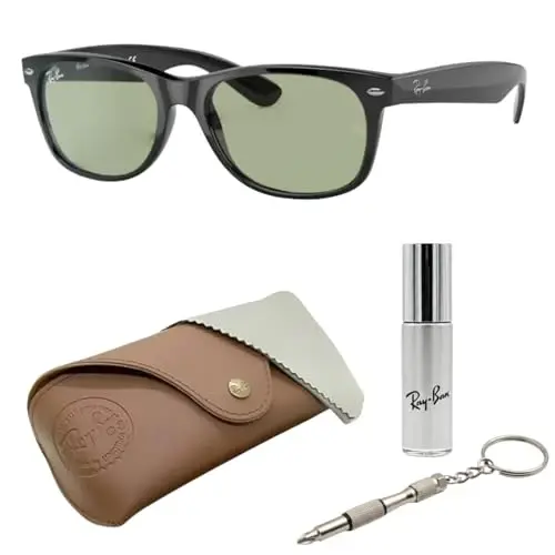 Ray-Ban RB2132F NEW WAYFARER CLASSIC LOW BRIDGE Sunglasses w/Official Kit 
