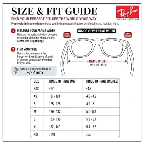 Ray-Ban RB2132F NEW WAYFARER CLASSIC LOW BRIDGE Sunglasses w/Official Kit - 4