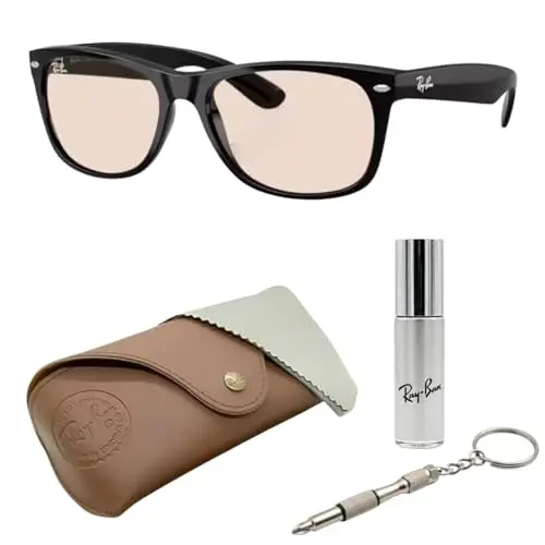 Ray-Ban RB2132F NEW WAYFARER CLASSIC LOW BRIDGE Sunglasses w/Official Kit 