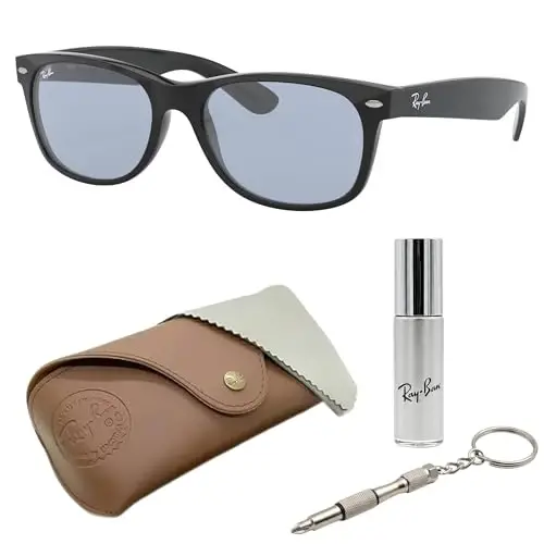 Ray-Ban RB2132F NEW WAYFARER CLASSIC LOW BRIDGE Sunglasses w/Official Kit 