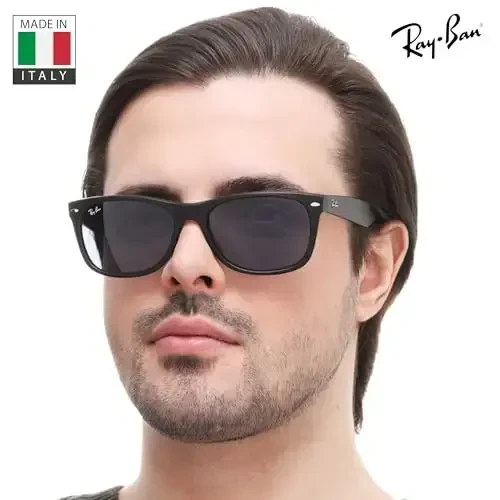 Ray-Ban RB2132F NEW WAYFARER CLASSIC LOW BRIDGE FIT Erkaklar va ayollar uchun mo'ljallangan kvadrat shaklidagi quyoshdan saqlaydigan ko'zoynaklar, rasmiy ko'zoynaklar to'plami bilan - 7