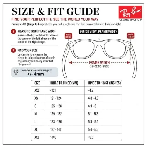 Ray-Ban RB2132F NEW WAYFARER CLASSIC LOW BRIDGE Sunglasses w/Official Kit - 3
