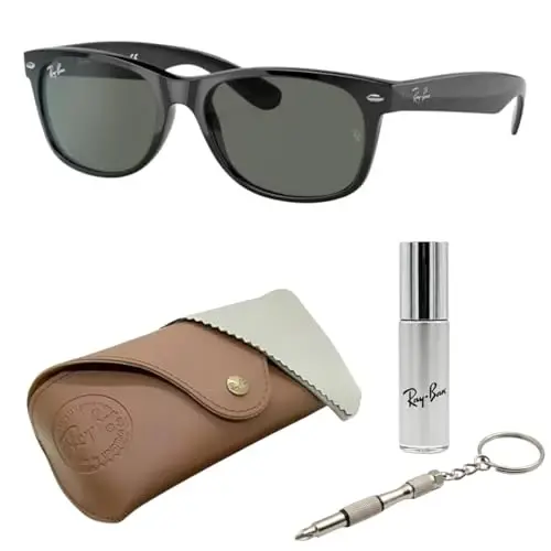 Ray-Ban RB2132F NEW WAYFARER CLASSIC LOW BRIDGE Sunglasses w/Official Kit 