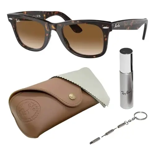Ray-Ban RB2140 ORIGINAL WAYFARER CLASSIC Sunglasses with Official Kit - 1