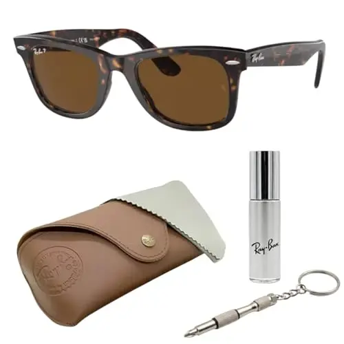 Ray-Ban RB2140 ORIGINAL WAYFARER CLASSIC Sunglasses with Official Kit - 1