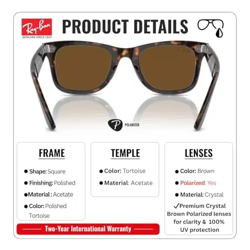 Ray-Ban RB2140 ORIGINAL WAYFARER CLASSIC Sunglasses with Official Kit - 3