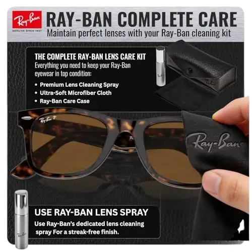 Ray-Ban RB2140 ORIGINAL WAYFARER CLASSIC Sunglasses with Official Kit - 6