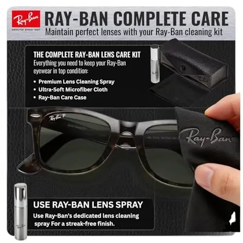 Ray-Ban RB2140 ORIGINAL WAYFARER CLASSIC Sunglasses with Official Kit - 6