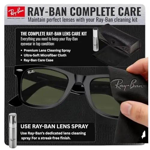 Ray-Ban RB2140 ORIGINAL WAYFARER CLASSIC Sunglasses with Official Kit - 6