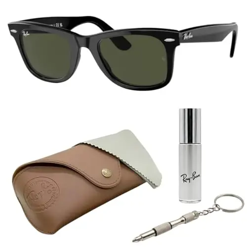 Ray-Ban RB2140 ORIGINAL WAYFARER CLASSIC Sunglasses with Official Kit - 1