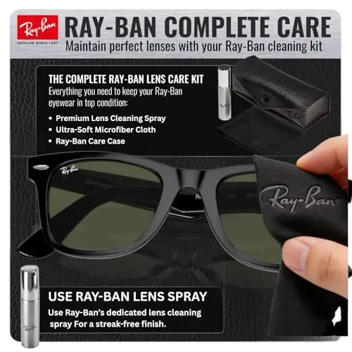 Ray-Ban RB2140 ORIGINAL WAYFARER CLASSIC Sunglasses with Official Kit - 6