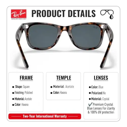 Ray-Ban RB2140 ORIGINAL WAYFARER CLASSIC Sunglasses with Official Kit - 3