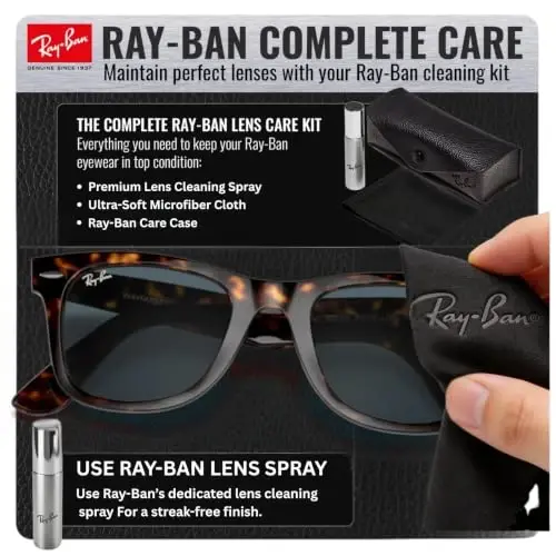 Ray-Ban RB2140 ORIGINAL WAYFARER CLASSIC Sunglasses with Official Kit - 6