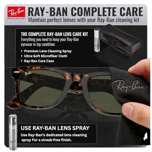 Ray-Ban RB2140 ORIGINAL WAYFARER CLASSIC Sunglasses with Official Kit - 6