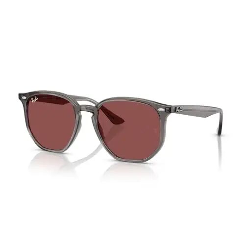 Ray-Ban RB4306 Hexagonal Sunglasses for Men for Women | In Opal Grey, Black & Light Havana. Polarized options available. - Ray-Ban
