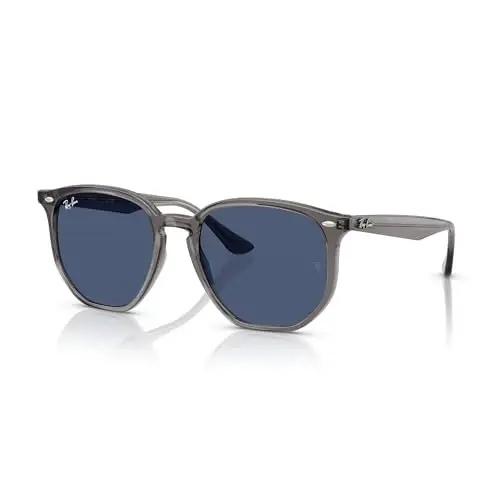 Ray-Ban RB4306 Hexagonal Sunglasses for Men for Women | In Opal Grey, Black & Light Havana. Polarized options available. - 1