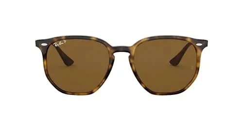 Ray-Ban RB4306 Hexagonal Sunglasses for Men for Women | In Opal Grey, Black & Light Havana. Polarized options available. - 2