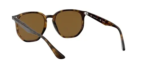 Ray-Ban RB4306 Hexagonal Sunglasses for Men for Women | In Opal Grey, Black & Light Havana. Polarized options available. - 6