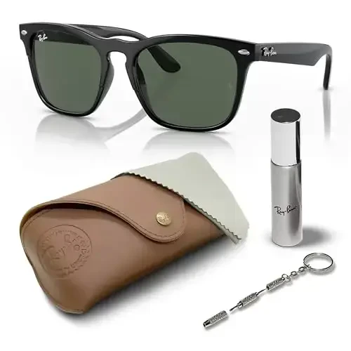 Ray-Ban RB4487 STEVE Erkaklar va ayollar uchun kvadrat shaklidagi quyoshdan saqlaydigan ko'zoynaklar rasmiy RAYBAN ko'zoynak to'plami bilan - 1