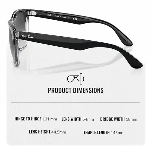 Ray-Ban RB4487 STEVE Square Shaped Sunglasses for Men & Women with Official Eyewear Kit - 5