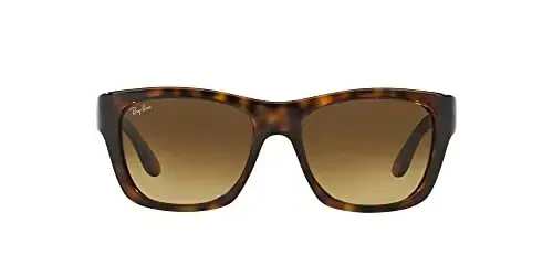 Ray-Ban Unisex Sunglasses Light Havana Frame, Brown Gradient Lenses, 53MM - MODAZONE