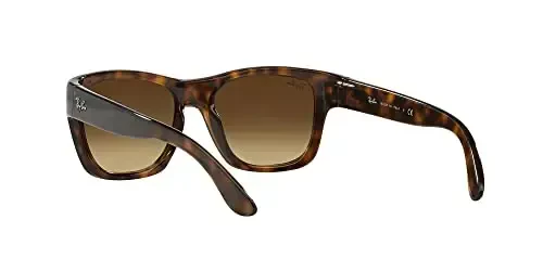 Ray-Ban Unisex Sunglasses Light Havana Frame, Brown Gradient Lenses, 53MM - 6