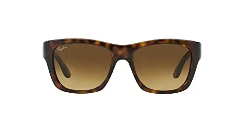Ray-Ban Unisex quyoshdan saqlaydigan ko'zoynaklar, och jigarrang ramka, jigarrang gradientli linzalar, 53 mm - 1