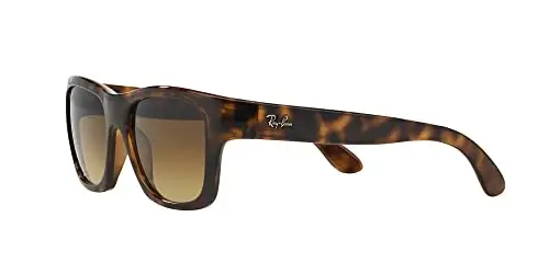 Ray-Ban Unisex quyoshdan saqlaydigan ko'zoynaklar, och jigarrang ramka, jigarrang gradientli linzalar, 53 mm - 3