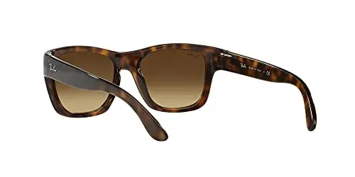 Ray-Ban Unisex quyoshdan saqlaydigan ko'zoynaklar, och jigarrang ramka, jigarrang gradientli linzalar, 53 mm - 6