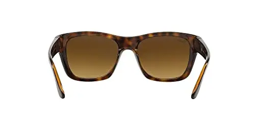 Ray-Ban Unisex quyoshdan saqlaydigan ko'zoynaklar, och jigarrang ramka, jigarrang gradientli linzalar, 53 mm - 7