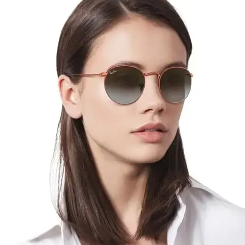 Ray-Ban Unisex Rb3447 Dumaloq Metal Dumaloq Quyoshdan Saqlaydigan Ko'zoynaklar - 6