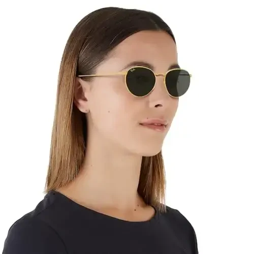 Ray-Ban Unisex Rb3447 Dumaloq Metal Dumaloq Quyoshdan Saqlaydigan Ko'zoynaklar - 5