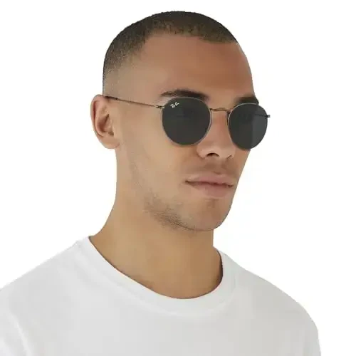 Ray-Ban Unisex Rb3447 dumaloq metall dumaloq quyoshdan saqlaydigan ko'zoynaklar - 7