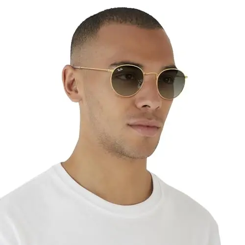 Ray-Ban Unisex Rb3447 Round Metal Dumaloq Quyoshdan Saqlaydigan Ko'zoynaklar - 6