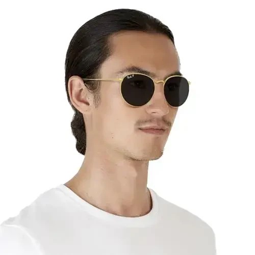 Ray-Ban Unisex Rb3447 Round Metal Dumaloq Quyoshdan Saqlaydigan Ko'zoynaklar - 6