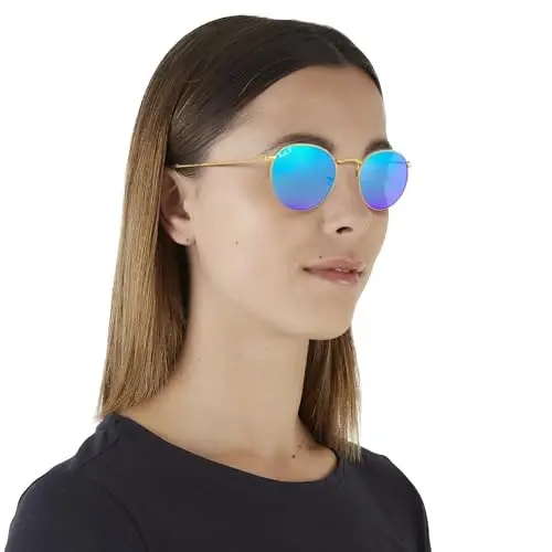Ray-Ban Unisex Rb3447 Round Metal Round Sunglasses - 5
