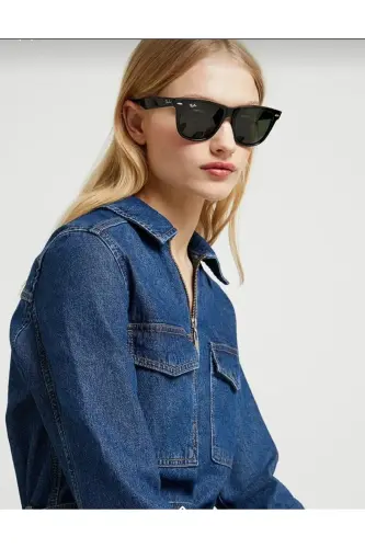 RAYBAN RB2140 901 50 POLARİZE DEGİLDİR UV KORUMALIDIR...CAM RENGİ KOYU YEŞİLDİR... - SİYAH - RAY-BAN (1)