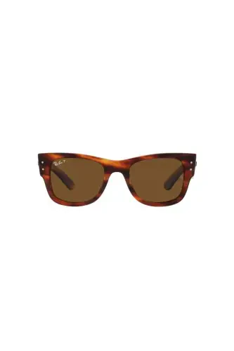 Rayban Unisex Sunglasses Mega Wayfarer 0840-s 954/57 51-21, Rectangle Acetate Frame-Brown - RAY-BAN (1)