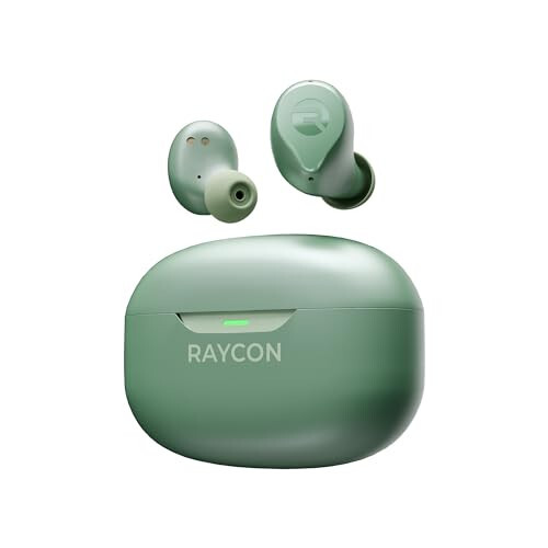 Raycon Everyday Earbuds (2024 Edition) - Bluetooth-наушники True Wireless с 32 часами воспроизведения, технологией Multpoint, экстремальным комфортом и активным шумоподавлением (лесной зеленый) - 1