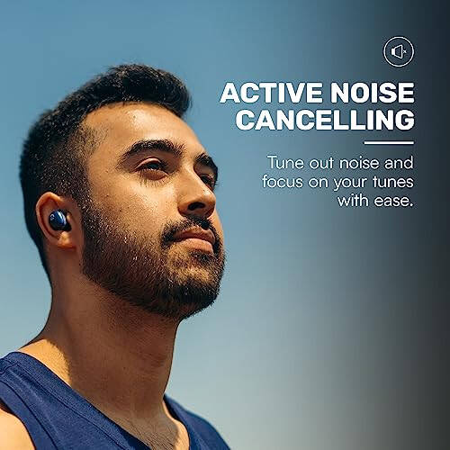 Raycon Fitness Bluetooth Gerçek Kablosuz Kulaklıklar, Dahili Mikrofon, 56 Saat Pil Ömrü, IPX7 Su Geçirmezlik, Aktif Gürültü Engelleme, Farkındalık Modu ve Bluetooth 5.3 (Siyah) - 4