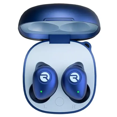 Raycon Fitness Bluetooth Wireless Earbuds + Microphone with Active Noise Canceling, Sweat & Water-Resistant Earphones, Running Headphones, Ear Buds Wireless Bluetooth 56 Hours Playtime (Blue) - RAYCON (1)