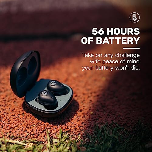 Raycon Fitness Bluetooth Haqiqi Simsiz Quloqchinlar, O'rnatilgan Mikrofon, 56 Soat Batareya, IPX7 Su o'tkazmaydigan, Faol Shovqinni Bezovta Qilmaslik, Xabardorlik Rejimi va Bluetooth 5.3 (Qora) - 2