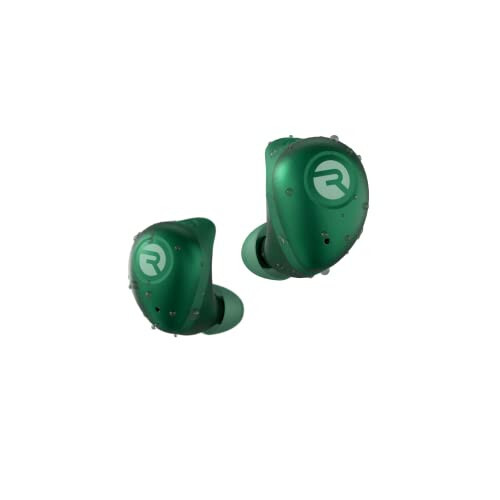 Raycon Fitness Bluetooth haqiqi simsiz quloqchinlar o'rnatilgan mikrofon bilan 56 soat batareya muddati, IPX7 suv o'tkazmaydigan, faol shovqinni bekor qilish, xabardorlik rejimi va Bluetooth 5.3 (yashil) - Raycon