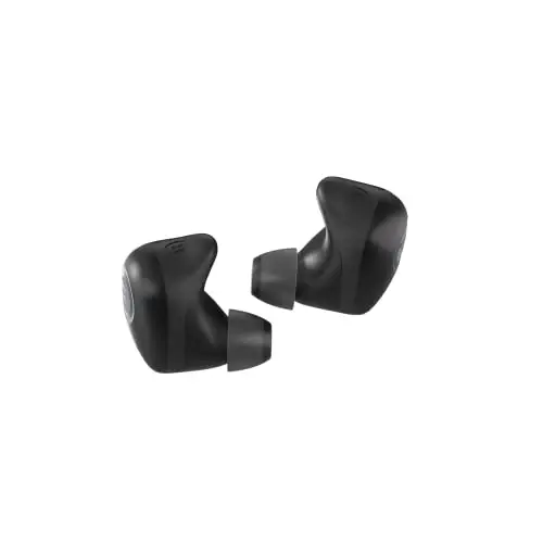 Raycon Fitness Bluetooth haqiqiy simsiz quloqchinlar, o‘rnatilgan mikrofon bilan, 56 soatlik batareya, IPX7 suv o‘tkazmaydigan, aktiv shovqinni bekor qilish, xabardorlik rejimi va Bluetooth 5.3 (qora) - 2