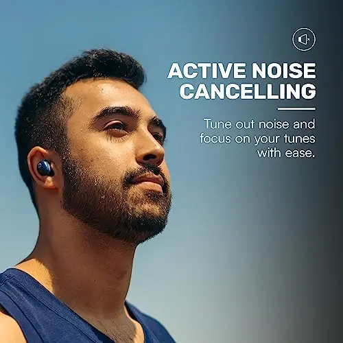 Raycon Fitness Bluetooth haqiqiy simsiz quloqchinlar, o‘rnatilgan mikrofon bilan, 56 soatlik batareya, IPX7 suv o‘tkazmaydigan, aktiv shovqinni bekor qilish, xabardorlik rejimi va Bluetooth 5.3 (qora) - 4
