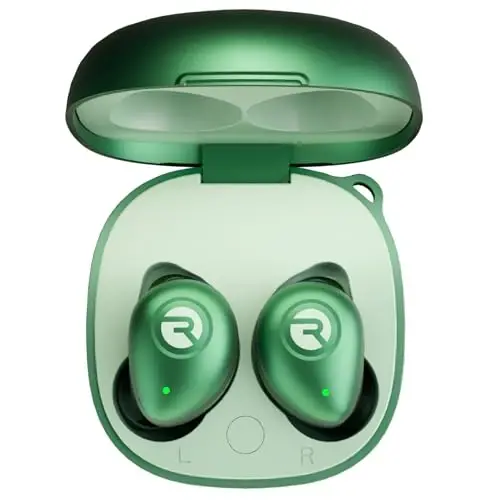 Raycon Fitness Bluetooth True Wireless Earbuds with Built in Mic 56 Hours of Battery, IPX7 Waterproof, Active Noise Cancellation, Awareness Mode, and Bluetooth 5.3 (Green) - 2