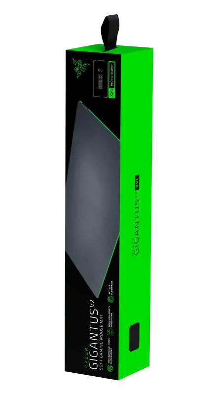 Razer Gigantus V2 Cloth Gaming Mouse Pad (XXL): Thick, High-Density Foam Non-Slip Base, Black - 10