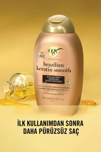 Разглаживающий шампунь Brazilian Keratin Smooth без сульфатов 385 мл - 3