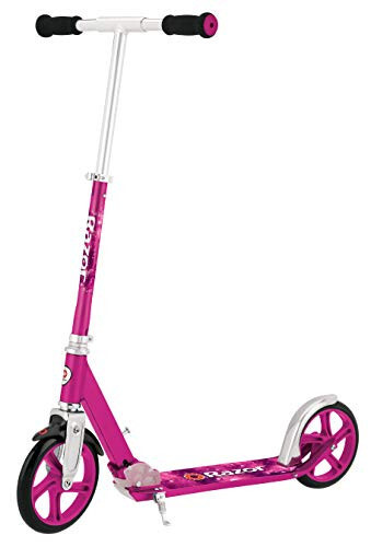 Razor A5 Lux bolalar uchun kick scooter - 8 yosh va undan katta - 8'' Uretan g'ildiraklari, anodlangan qoplama, jasur ranglar va grafikalar bilan, 100 kg gacha bo'lgan haydovchilar uchun - 5